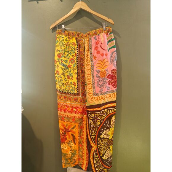 Farm Rio Mixed Scarves Pants - Picture 5 of 5